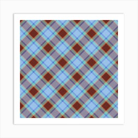 Plaid Fabric 5 Art Print