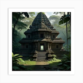 Temple In The Jungle 2 Art Print