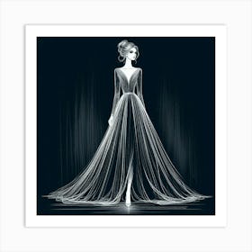 A graceful woman 1 Art Print