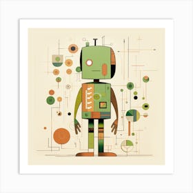 Robot 6 Art Print