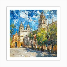 Cathedral In Mexico City Art Print