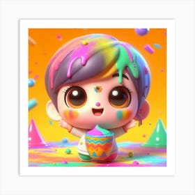 Holi 5 Art Print