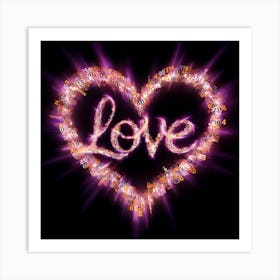 Love In Heart Art Print