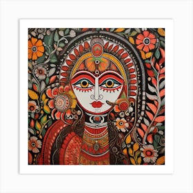 Indian Woman By artistai Art Print