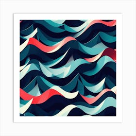 Abstract Waves 1 Art Print