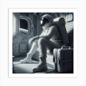 Astronaut In Space 6 Art Print