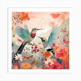 Bird In Nature Hummingbird 1 Art Print