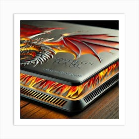 Sovereign Flame Heat Resistant Laptop Stand (1) Art Print