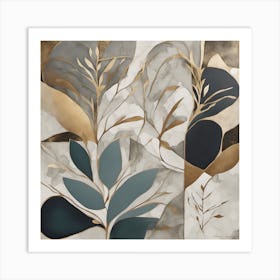 'Silver Leaf' Art Print