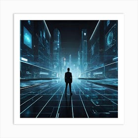 Futuristic Cityscape 5 Art Print