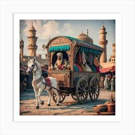 Egyptian Cart Art Print