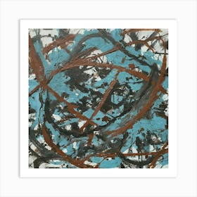 Abstract Painting inspired by Jackson Pollock 4 Art Print