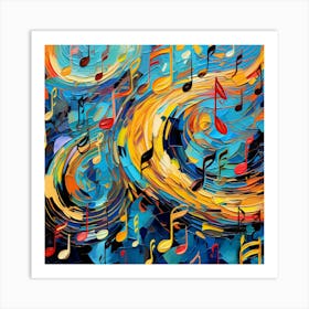 Music Notes 7 Art Print