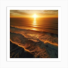 Sunrise Over The Ocean Art Print