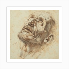 Head Of An Old Man Art Print