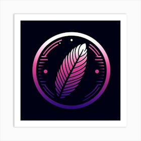 Feather Logo Art Print