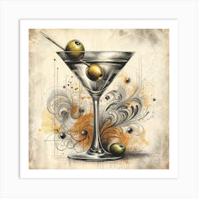 Martini Magic Unleash Your Inner Artist_FY_IN_03 Art Print