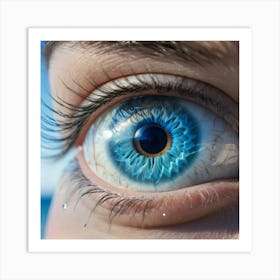 Blue Eye 7 Art Print