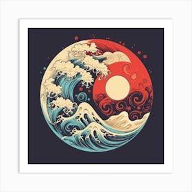 Great Wave Off Kanagawa 5 Art Print