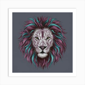 Lion Head Art Print