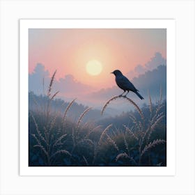 Bird In The Grass Art Print