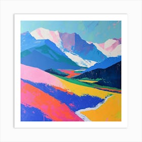 Colourful Abstract Tatra National Park Poland 1 Art Print