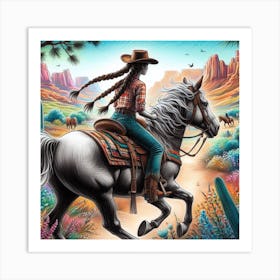 Trail rida! Art Print