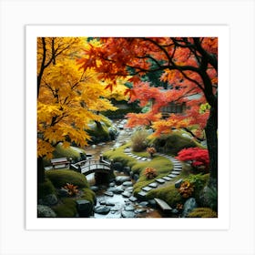 Japanese Garden Art Print