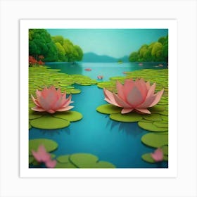 Lotus Flower Art Print