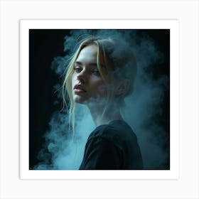 Smokey Girl Art Print