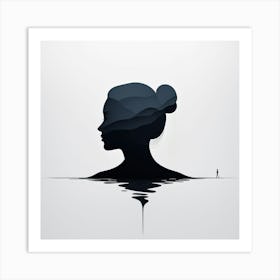 Silhouette Of A Woman art print 1 Art Print