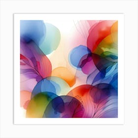 Abstract Watercolor Painting 23 Art Print