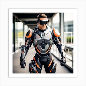 Building A Strong Futuristic Suit Like The One In The Image Requires A Significant Amount Of Expertise, Resources, And Time 15 Art Print