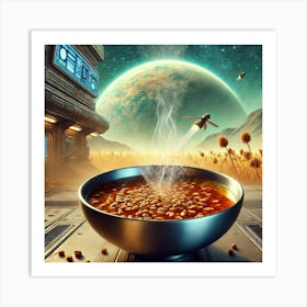 Roasted Barley Infusion Scifi Art Print