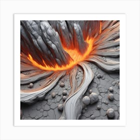 Lava Flow Art Print