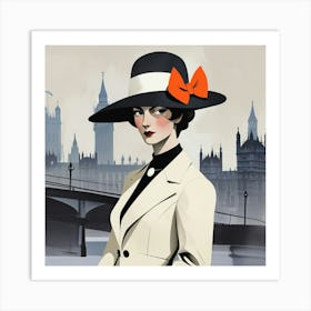 English lady in London Art Print