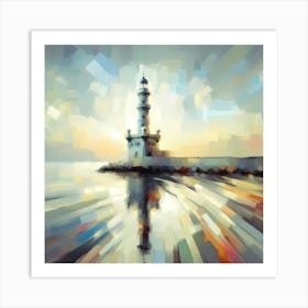 Lighthouse in Alexandria -Painting Art Print