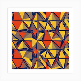 Abstract Triangles 4 Art Print