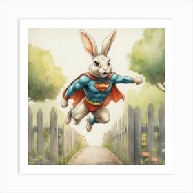 Super Bunny 8 Art Print