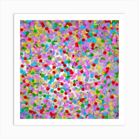 Colorful Confetti 3 Art Print