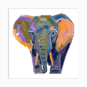 African Elephant 02 1 Art Print