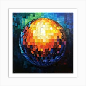 Disco Ball Art 7 Art Print