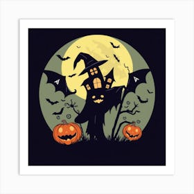 Halloween Witch Art Print