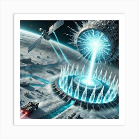 A Futuristic Sci Fi Depiction Of The Polaris Lance Art Print