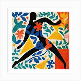 Black Figure Botanical, The Matisse Inspired Art Collection Art Print