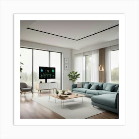 Modern Living Room Art Print