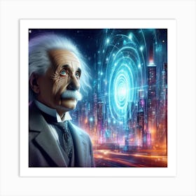 Albert Einstein 10 Art Print