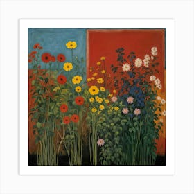 Flowers In The Garden 5 Art Print