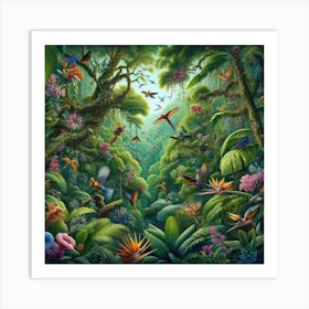 Tropical Jungle 1 Art Print