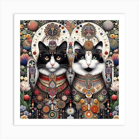 The Majestic Cats 20 Art Print